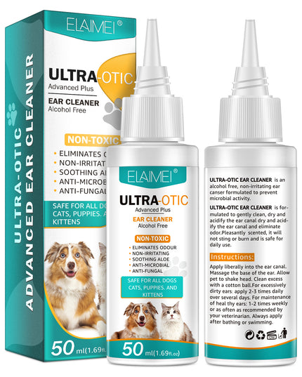 Pet Ear Cleaner 50ml – Gentle Dog & Cat Ear Solution