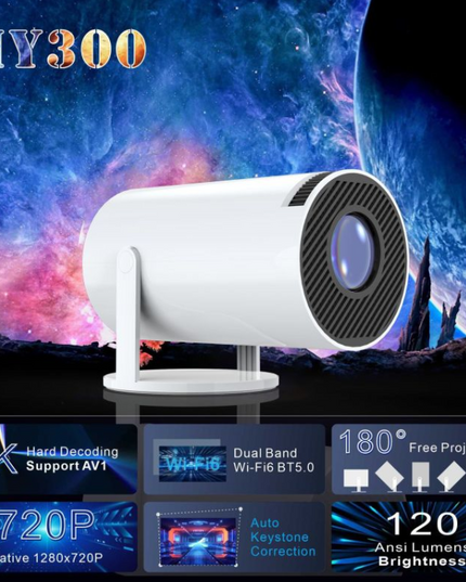 Portable Mini Projector – Home Theater & Outdoor Movie Projector