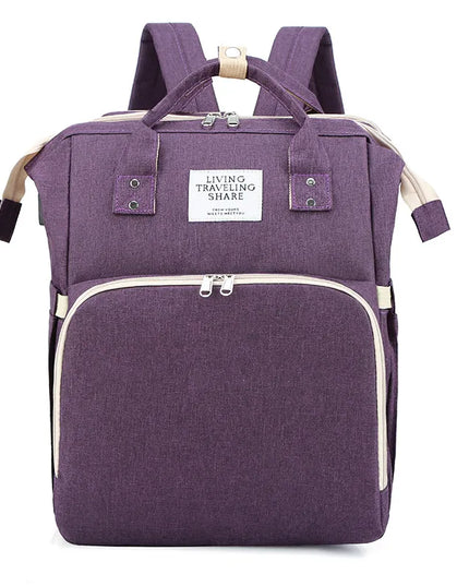 Large-Capacity Mommy Bag – Stylish Diaper Backpack