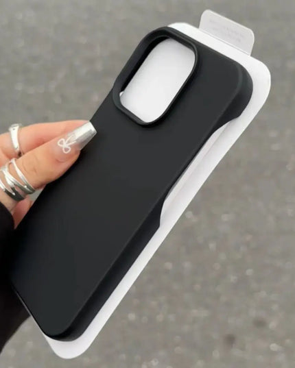 Slim shockproof frosted silicone half-pack iPhone case