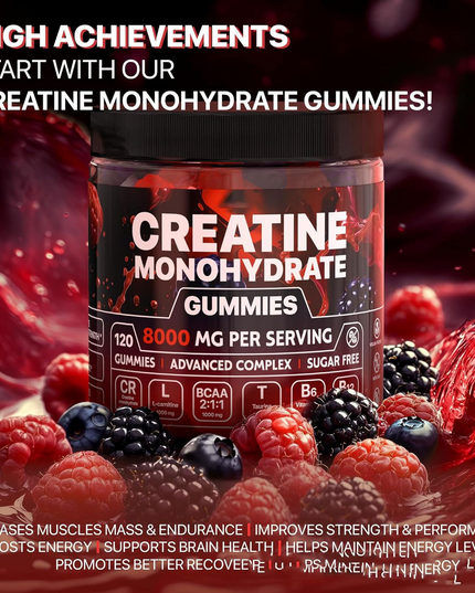 Muscle Boost Creatine Gummies – Gym Performance Supplement